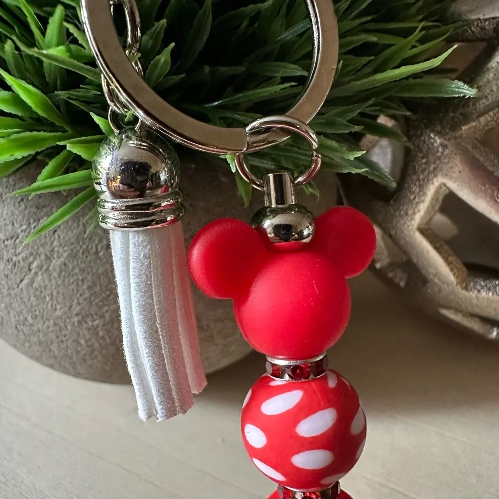 Mickey Mouse‎ Silicone Keychain with Tassel